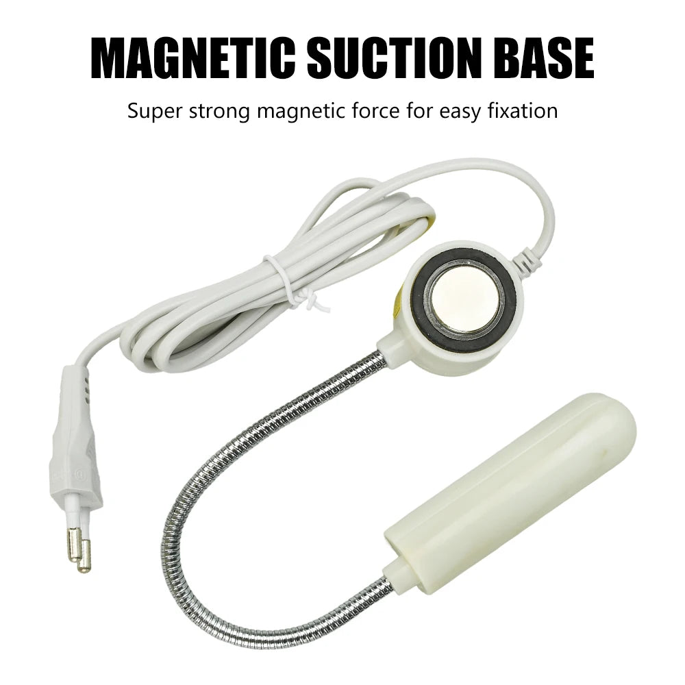 lampe led machine coudre blanc diodes moderne flexible base magnétique interrupteur rotatif