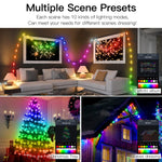 guirlande led 40m rgb ic musique bluetooth télécommande application mobile