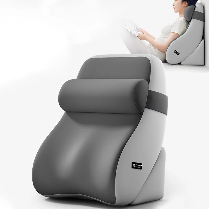coussin ergonomique gris uni contemporain adhésif mousse mémoire forme couché lit adultes