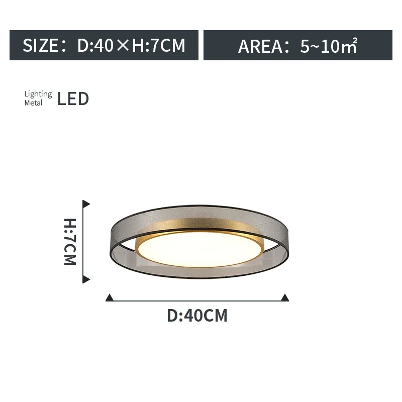 lampe moderne or noir brillante surface métal cuivre led éclairage quotidien rondSizeMode=14words