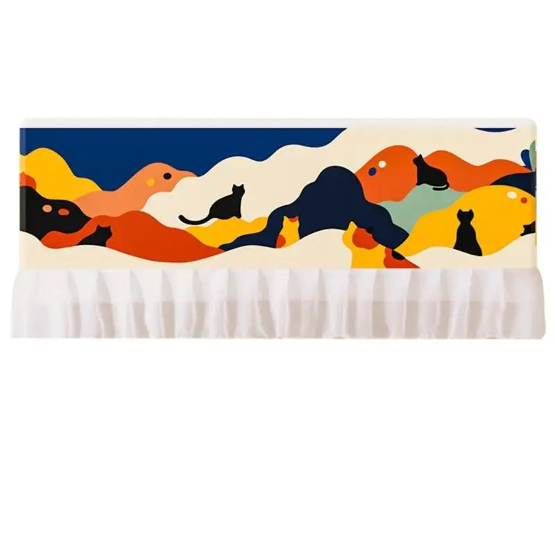 cache climatique multicolore abstrait moderne 92cm 30cm opacité motifs géométriques points