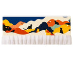 cache climatique multicolore abstrait moderne 92cm 30cm opacité motifs géométriques points