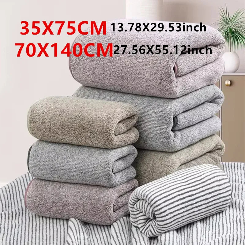 serviettes bain fibre bambou rayées moderne gris clair absorbantes rapide séchage lavage machine qualité