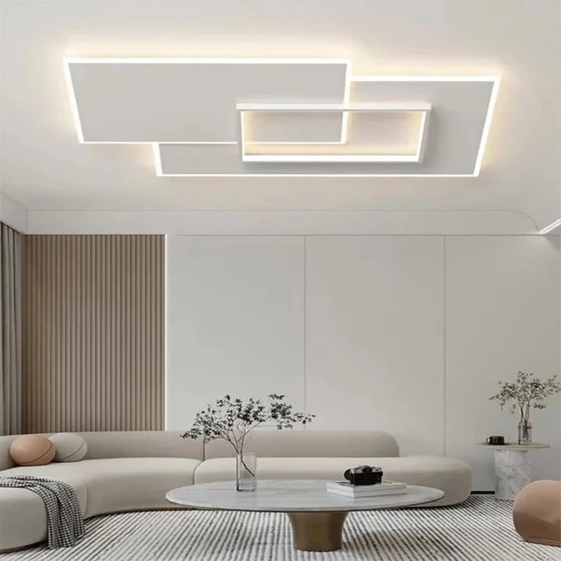 plafonnier led blanc moderne contemporain 42w 52w 45w 55w 103w