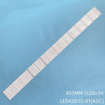 bande led 855mm blanc connecteurs dorés flux lumineux lt modernes