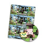 tapis souris minecraft personnages pixelisés motif blocs verts multicolore opacité pixel art