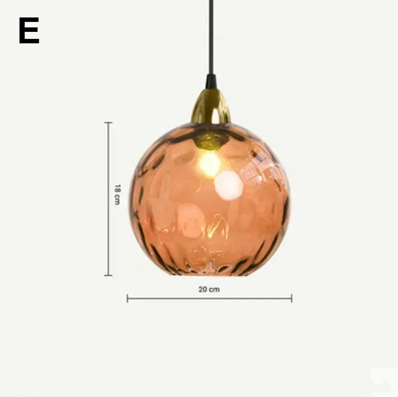 Suspension lumineuse moderne rose gris bleu ampoules intégrées texture granulée chambre salon