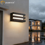 appliques murales modernes led ip65 étanches noir blanc vis aluminiumextérieur balcon couloir