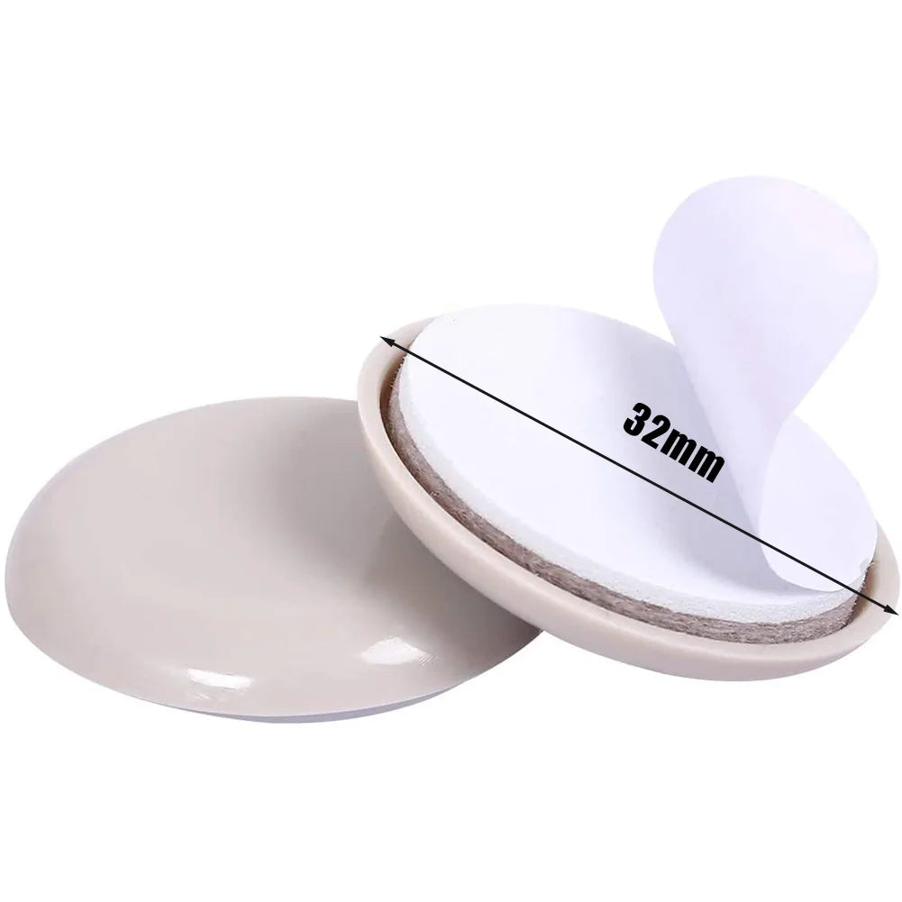 protections pieds meubles beige rondes adhésives set utilitaire 16 pieces 25mm 32mm 38mm