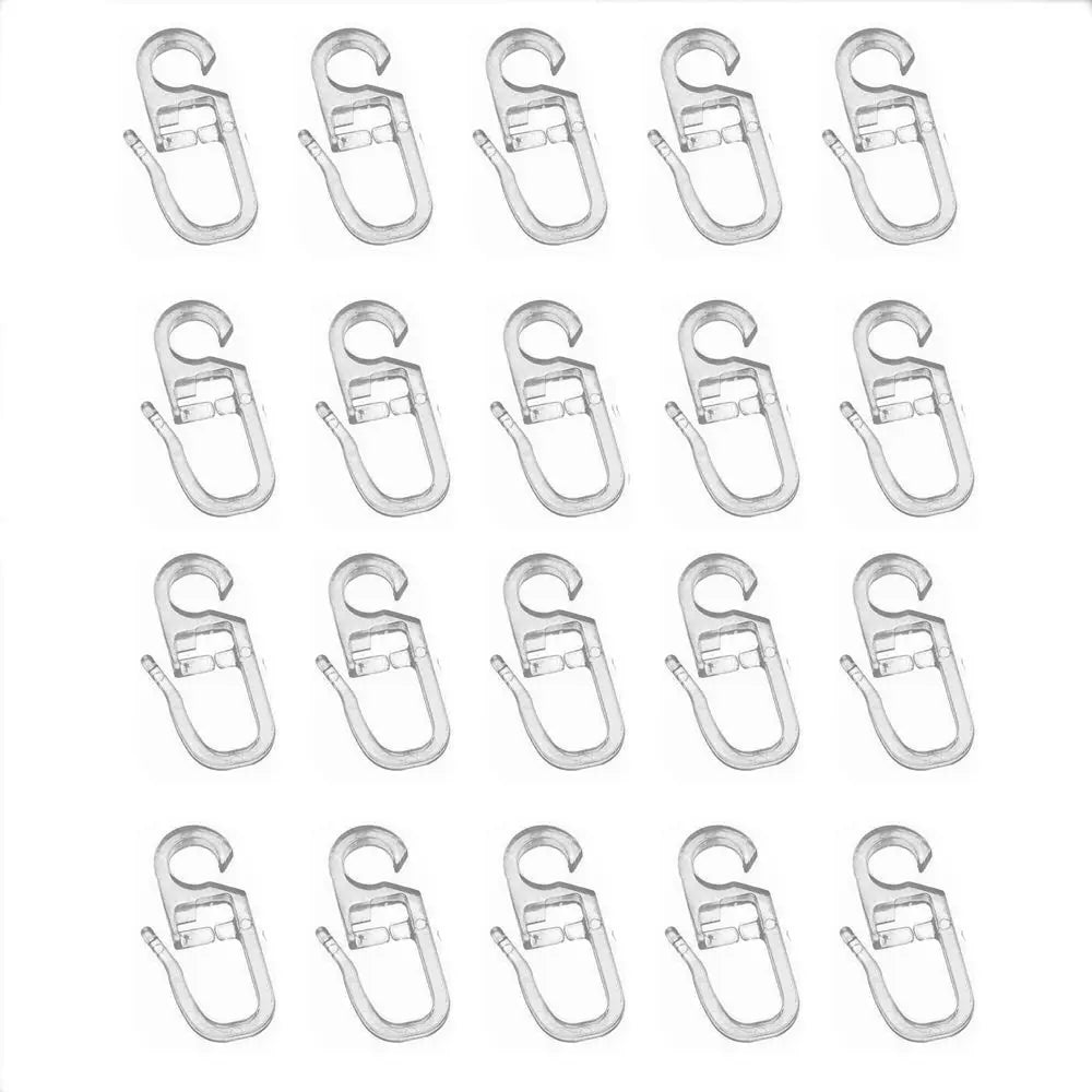 crochet moderne transparent fixations rideau polonais accessoires voies uni durable