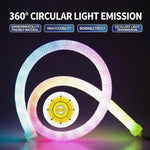 ruban led multicolore maille moderne 360 degrés flexible étanche 1m 2m 3m 4m 5m