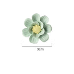 décoration murale fleur céramique moderne anniversaire mariage intérieur vert rose blanc violet