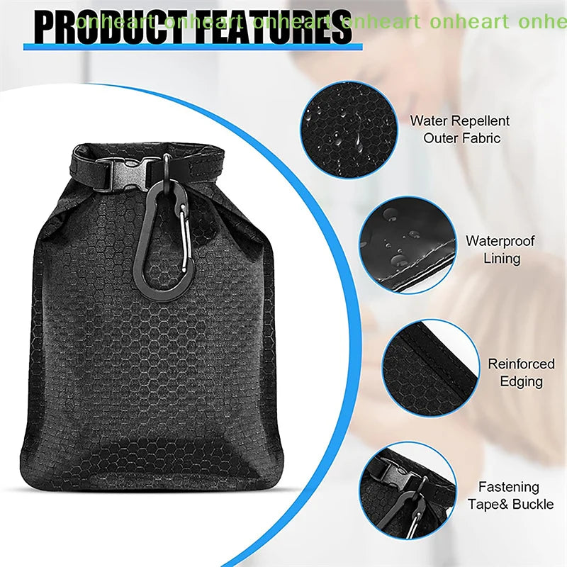 sac étanche noir hexagonal moderne boucle intérieur rose organiser affaires toile