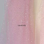 écharpe pailletée rose clair blanc glamour élégante opaque sans fixation