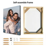 cadre photo couple moderne minimaliste blanc beige haute qualité sans cadre DIY