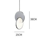 suspension lumineuse moderne or blanc circulaire translucide 4000k 3000k