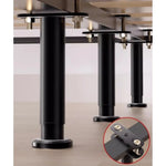 supports lit réglables métal noir moderne vis écrous adaptable jusqu'à 310mm