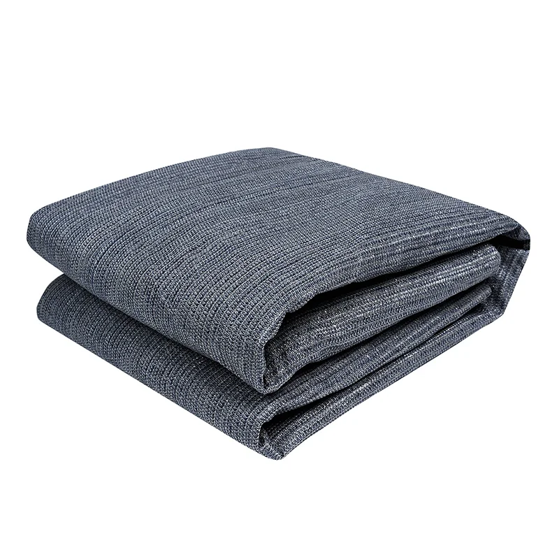 tapis camping gris foncé rayures horizontales clous tente sol moderne 3m 250cm