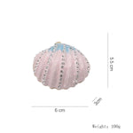 coquillage décoratif boîte rangement velours strass rayures horizontales boucles oreilles moderne respectueux environnement