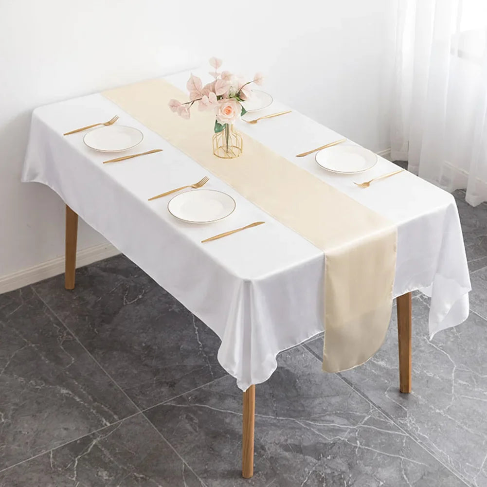 table chemin rouge bleu roi jaune doré gris moderne uni opaquement