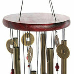 cloche vent ange doré rouge métal brillant traditionnelextérieur cloches fixé chaînes