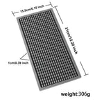tapis protection vaisselle silicone moderne perforé vert gris blanc