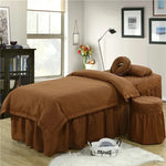lit massage blanc beige rose gris marron uni moderne coussin tête pieds