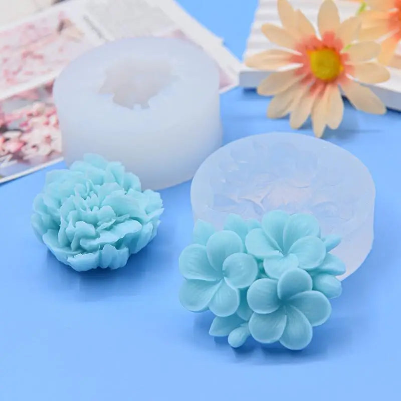 moule silicone gateau deco fleur cupcake gelée bonbons chocolat floral multicolore transparent