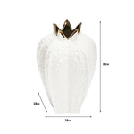 vases décoratifs modernes blanc doré rouge texture martelée élégants coquettes