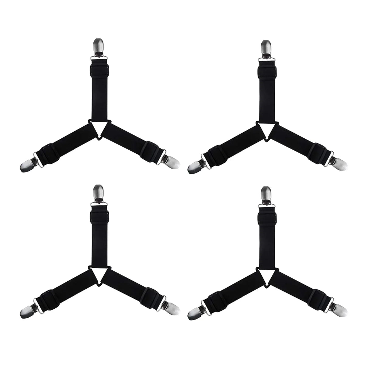 attaches draps noires blanches élastiques réglables clips lit maison modernes qualité solides