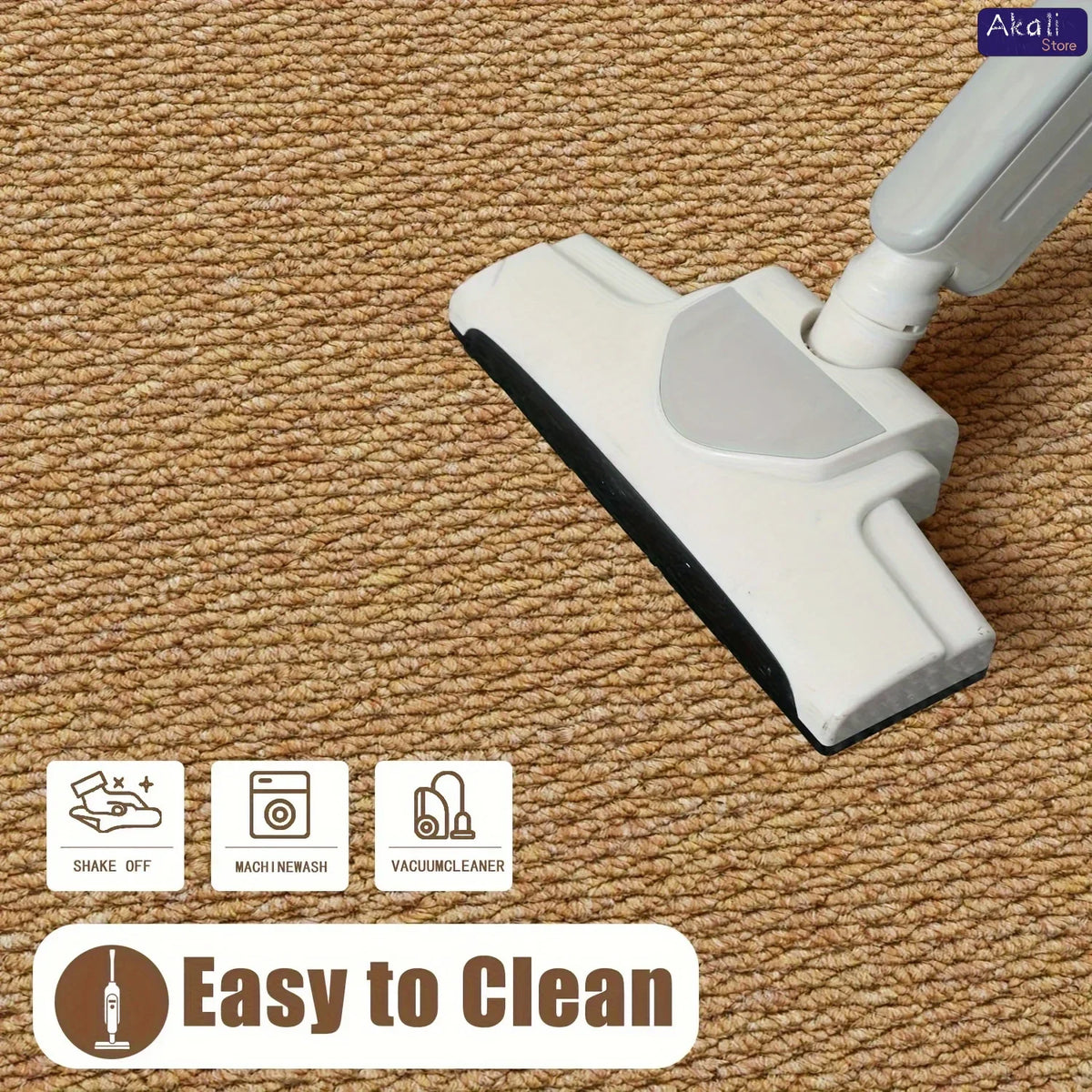 tapis moderne beige clair antidérapant adhésif durable résistant décoloration usage intérieur extérieur