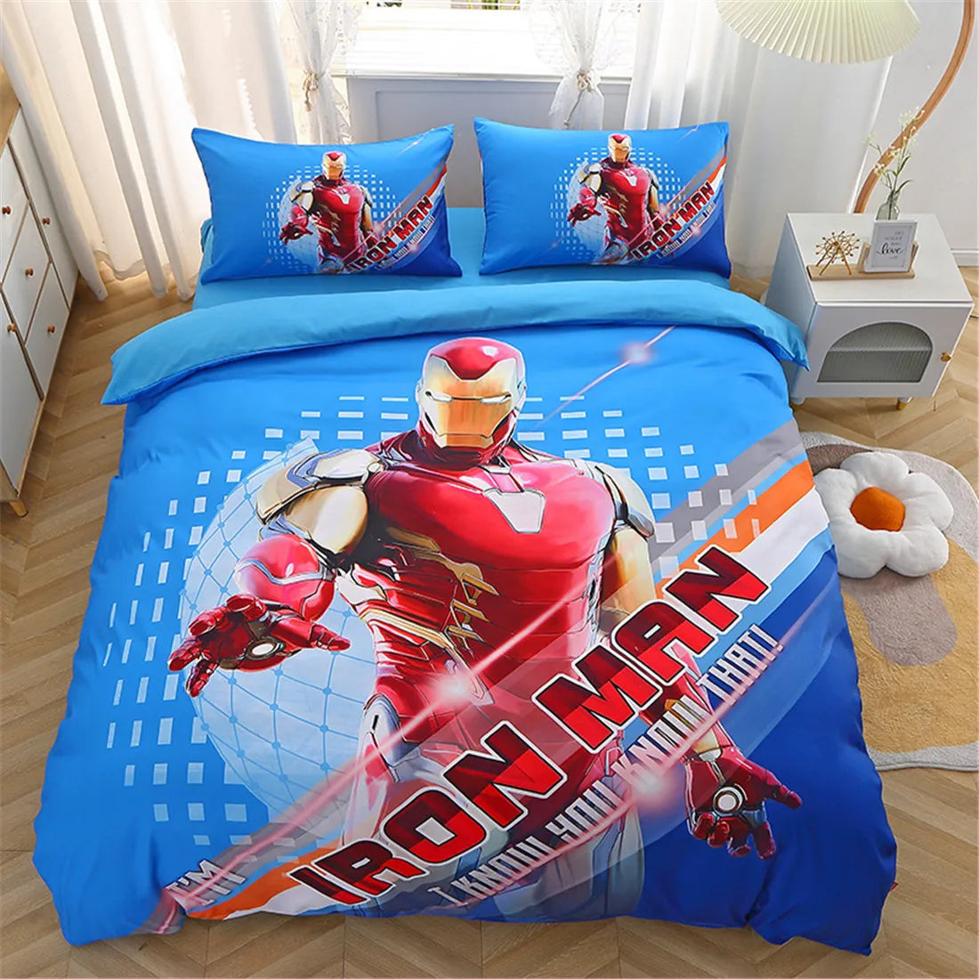 Taie d'oreiller assortie à la housse de couette Iron Man