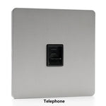 prise électrique moderne argentée usb fixation trois prises murales minimaliste