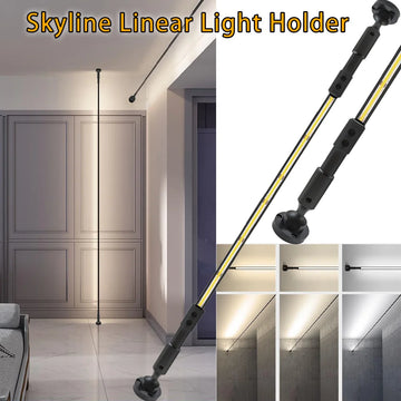 support lumineux linéaire moderne noir 1m 2m 3m 5m 8m 10m led diy salon