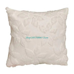 coussin noel tissu eponge doré arbre moderne blanc decoration salon 40cm 40cm