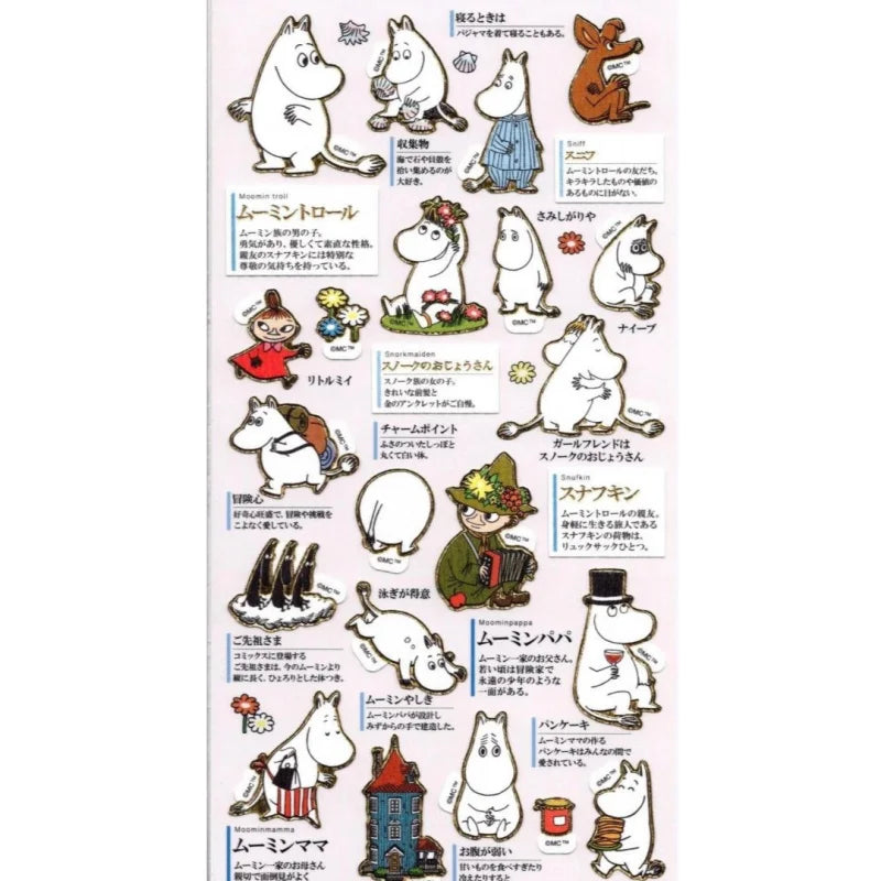 stickers moomin personnages floral animaux portable étudiant téléphone portable ordinateur portable