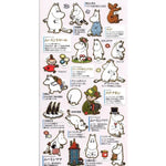stickers moomin personnages floral animaux portable étudiant téléphone portable ordinateur portable