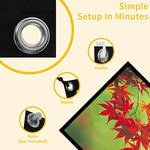 écran projection portable blanc mat noir texture tissée 100 120 150 pouces