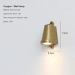 Eclairage mural moderne aluminium texturé argenté bronze extérieur 4000K 3000K led fixe
