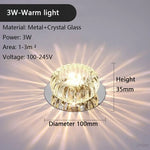 spot led moderne verre transparent argenté effet brillant lumineux surface