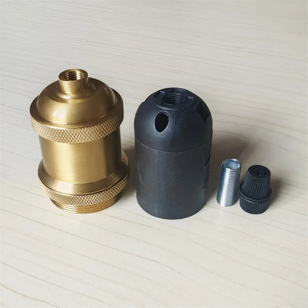 ampoule vis e27 or cuivre argent noir lisse brillant moderne industrielle fixée vis douille
