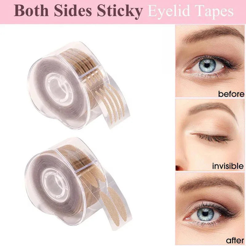 patchs adhésifs double paupières transparents rayures fines modernes kit pince ongles INCLUDED