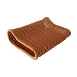 coussin marron clair tissé motifs réguliers moderne forme literie décoratif polyester coton