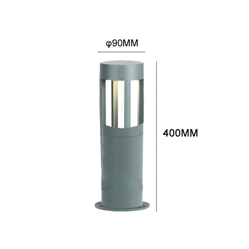 lampe led extérieure moderne gris ip65 étanche autonomes piscine jardin