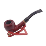 support rack pipe tabac noir rouge triangulaire encoche maintien plastique lisse brillant