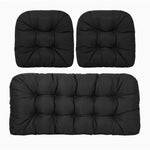 coussins jardin bleu imperméables motif plis moderne 50x48cm 100x50cm non amovibles lavables adultes