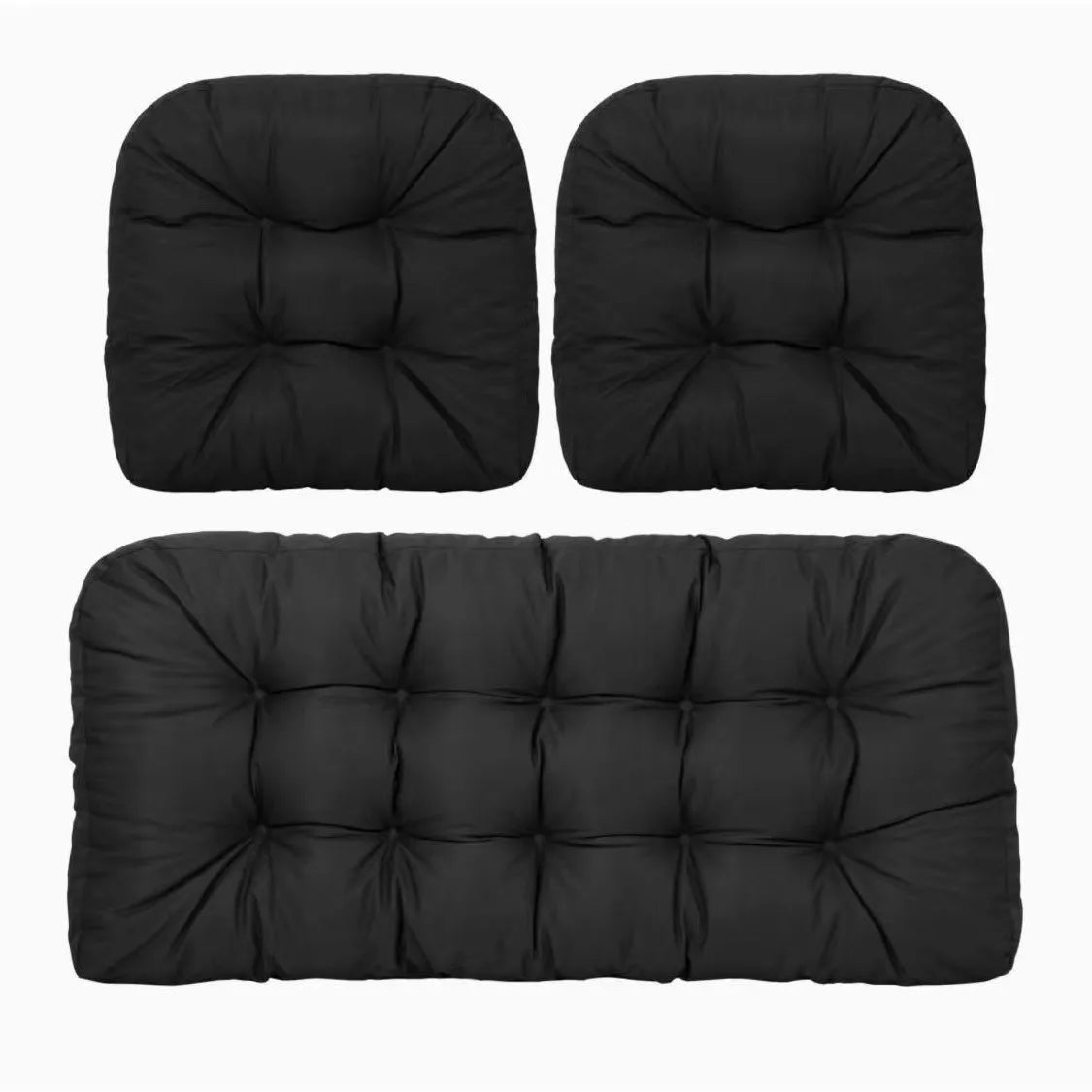 coussins jardin bleu imperméables motif plis moderne 50x48cm 100x50cm non amovibles lavables adultes