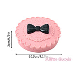 organisateur pinceaux cils artificiels dentelle élégant rose blanc bleu clair portable maquillage cosmétiquesABS