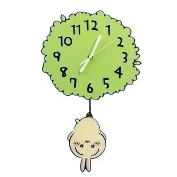 horloge murale acrylique motif feuille moderne sans pendule my melody chiikawa usagi verte