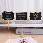 ardoise décorative pied bois texturée rectangulaire ovale cœur étoile maison fleur anniversaire mariage